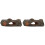2 Pcs Decoração De Artificial Resina Para 2