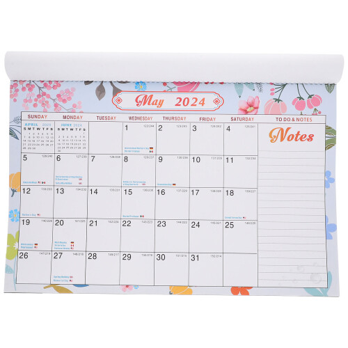 3Pcs Calendário De Parede Mensal Inglês Para Casa 1