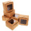 50 Unidades Kraft Para Cupcakes Com Janela Transparente 8