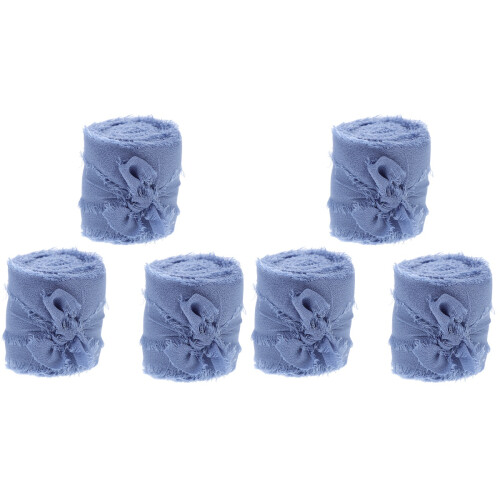 6 Unidades De Chiffon Com Franjas Para Presentes 1