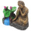 3Pcs Decoração Miniatura Meditando Escultura 2