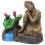 3Pcs Decoração Miniatura Meditando Escultura 3