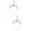2Stk Rosa Party Haarreif Haarschmuck 8