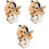 3Pcs Pulseira De Animais Estilo Para 3