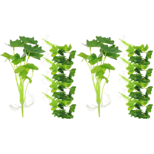 10 Unidades Planta Artificial Grama Aquática Para E 1