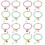 16 Peças Pulseiras De Com Pingente 5