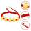 4Pcs Pulseira Zodiac Do Coelho Trançado Para 10