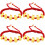 4Pcs Pulseira Zodiac Do Coelho Trançado Para 5