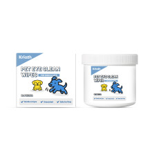 (60PIECES) Pet eye wipes Daily cat and dog eye discomfort relief gentle care pet care wipes
