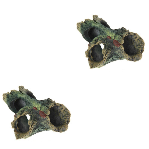 2Pcs Decoração De De Árvore Resina Para Oca 2