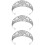3Pcs Coroa Acessórios Brilhantes 8