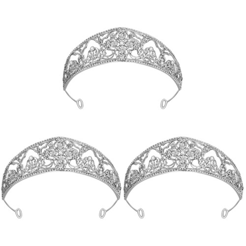 3Pcs Coroa Acessórios Brilhantes 1