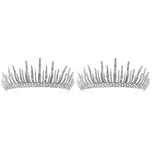 2 Unidades Tiara De Coroa Para Noiva Acessório 2