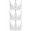 3Pcs Coroa De Decoração Aniversário Tiara Topper Prata 8