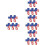 20 Unidades Broches Com Dia 8