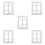 5Pcs Fundo 3D Metal Aço Para Scrapbooking Diy 5