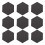 36 Peças Quadro De Recados Hexagonal Autoadesivo Para Parede 2