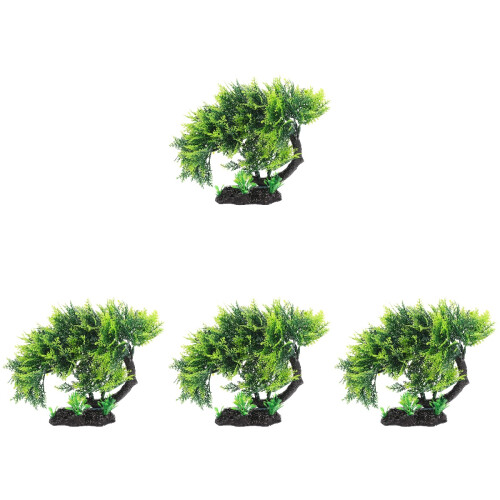 4Pcs Decoração Artificial De Árvore Imitação Para 1
