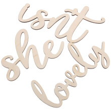 1 Decoratie 'Isn't She Lovely' Newborn Foto En