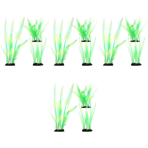 12 Unidades Artificial Para Decoração Tank 2