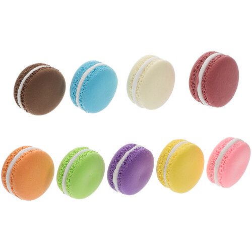 18 Peças Macaron Falso Decorativo Para