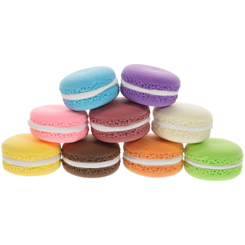 18 Peças Macaron Falso Decorativo Para 2