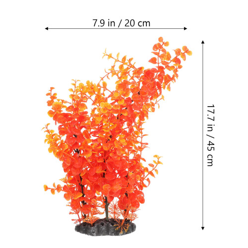 1 Planta Aquática Artificial Plástico Para 1