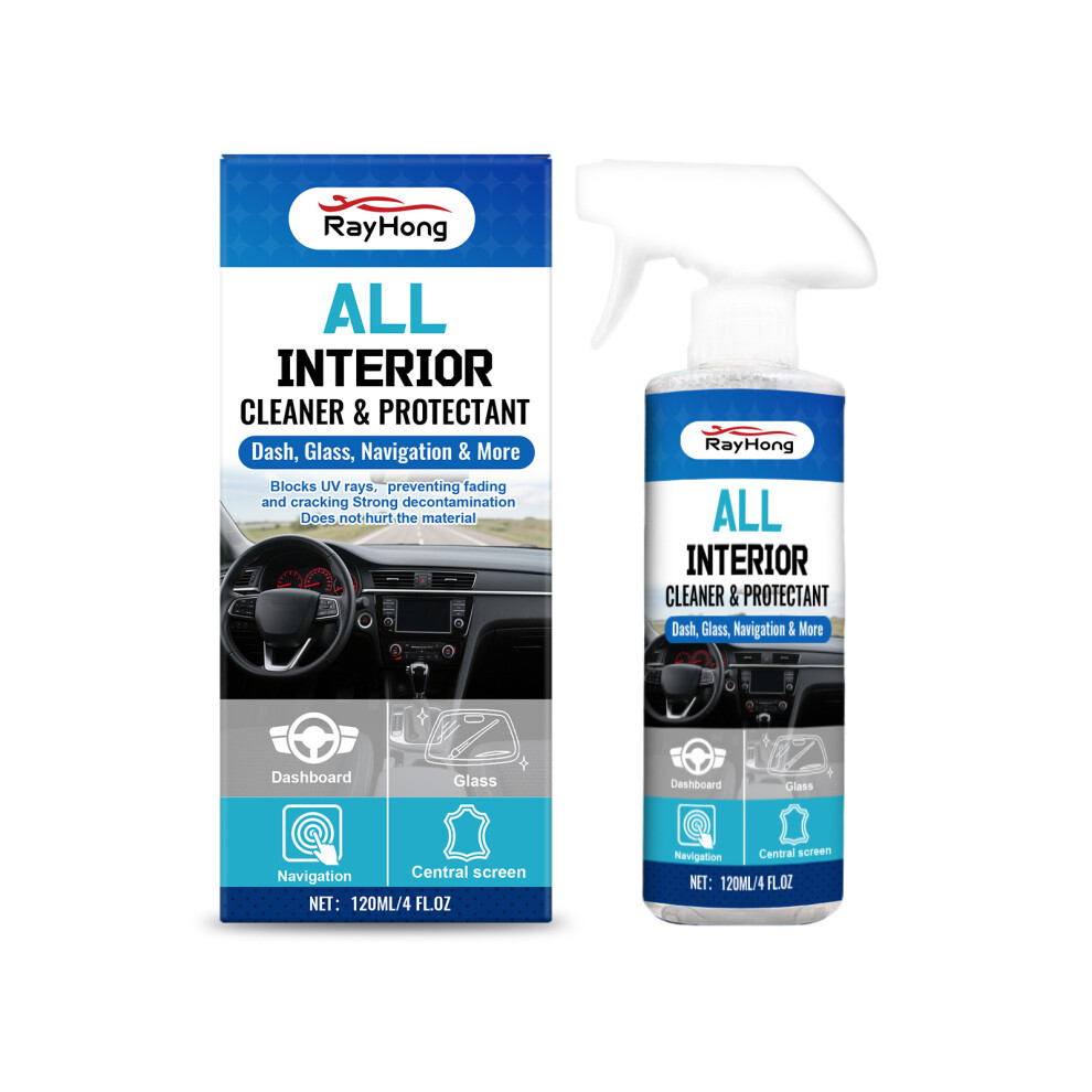 (120Ml) Rayhong Car Interior Cleaning And Care Spray Interior Cleaning Surface Decontamination Maintenance Leather Fabric Universal 4027305027613
