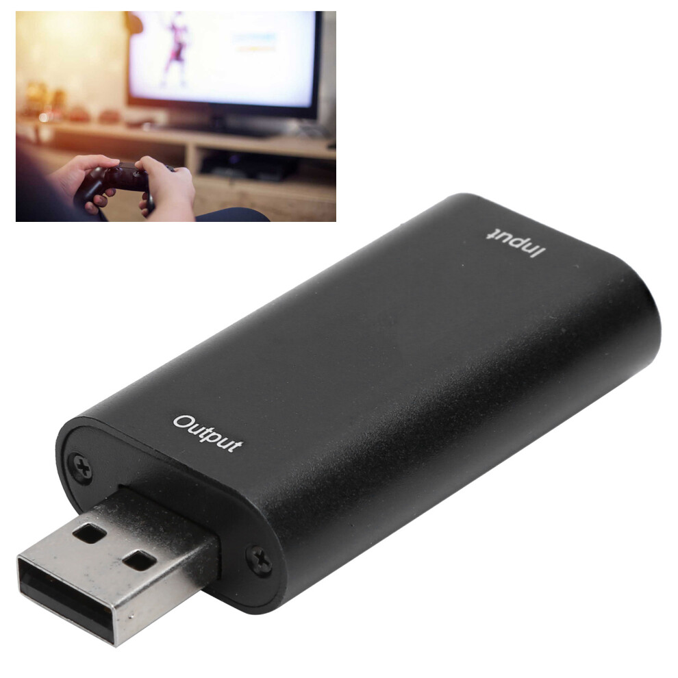 4K Hdmi Video Capture Card, Aluminum, 42G, 3840X2160@30Hz Black 4351360037202