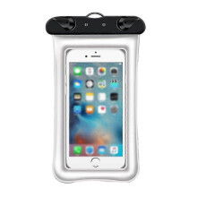 (White) Waterproof Float And Floating Cell Phone Waterproof Case Dry Bag Phone Pouch