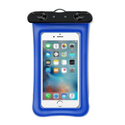 (blue) Waterproof Float And Floating Cell Phone Waterproof Case Dry Bag Phone Pouch