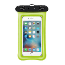(Fluorescent green) Waterproof Float And Floating Cell Phone Waterproof Case Dry Bag Phone Pouch