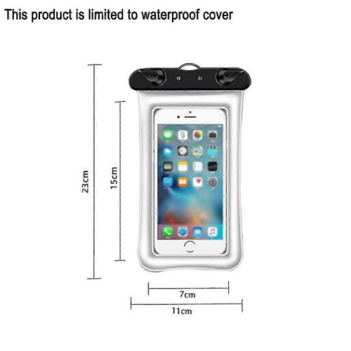(White) Waterproof Float And Floating Cell Phone Waterproof Case Dry Bag Phone Pouch 1