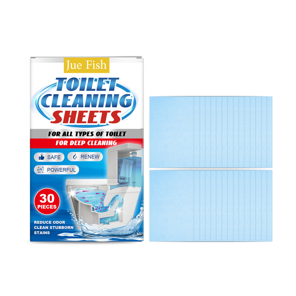 (30pieces) JUE FISH Toilet Cleaning Tablets Gentle decontamination and descaling, reducing odor, lasting freshness, daily toilet maintenance