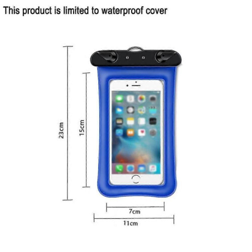 (blue) Waterproof Float And Floating Cell Phone Waterproof Case Dry Bag Phone Pouch 1