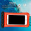 (Orange) Waterproof Float And Floating Cell Phone Waterproof Case Dry Bag Phone Pouch 5