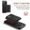 (For iPhone 17 Pro Max, Black) DG.MING M2 Series 3-Fold Card Bag Wallet Leather Phone Case 4