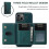 (For iPhone 15 Plus, Green) DG.MING M2 Series 3-Fold Card Bag Wallet Leather Phone Case 2