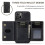 (For iPhone 15, Black) DG.MING M2 Series 3-Fold Card Bag Wallet Leather Phone Case 2