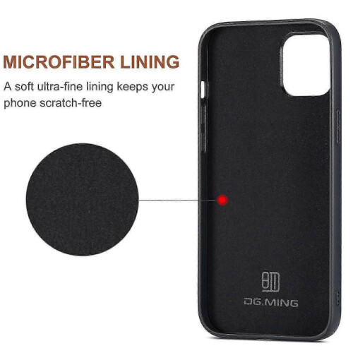 (For iPhone 15 Plus, Red) DG.MING M2 Series 3-Fold Card Bag Wallet Leather Phone Case 2