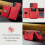 (For iPhone 16 Plus, Red) DG.MING M2 Series 3-Fold Card Bag Wallet Leather Phone Case 4
