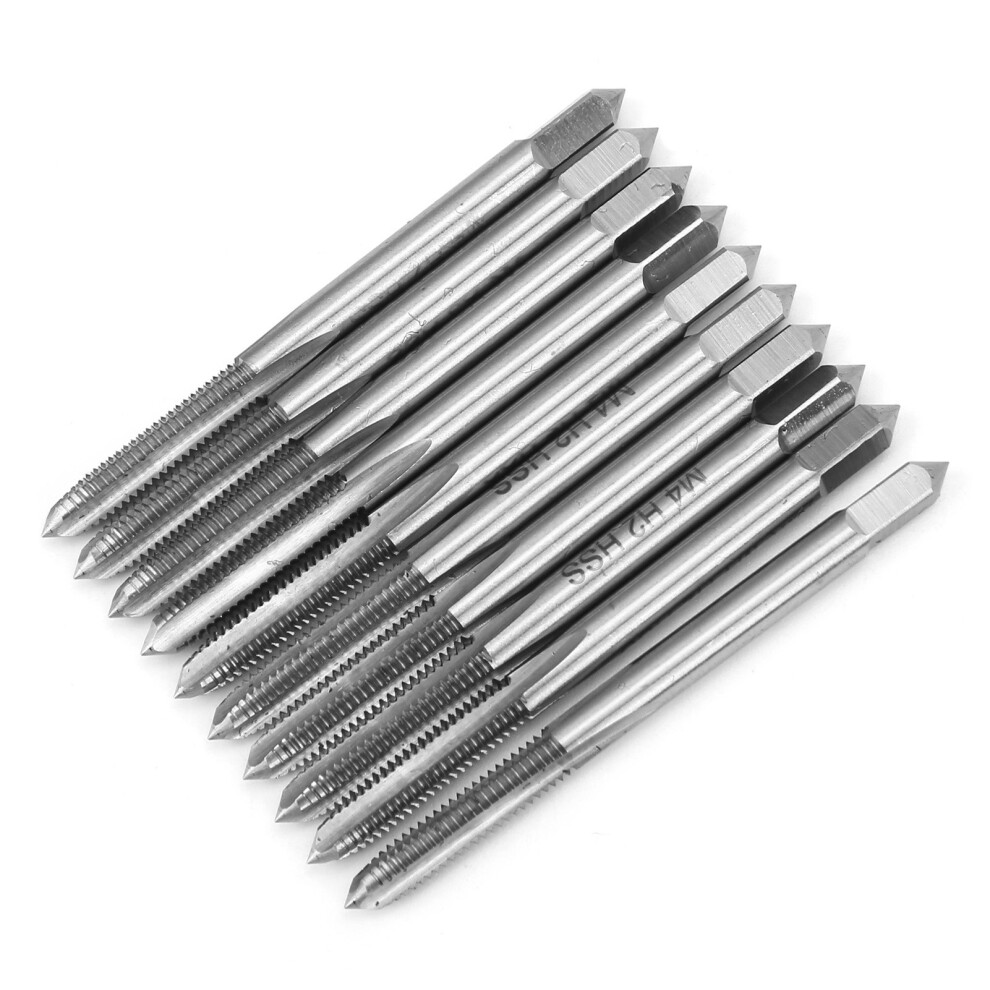 High Hardness 10Pcs M4 X 0.7 H2 Hss Thread Taps For Metalworking 7621360041651