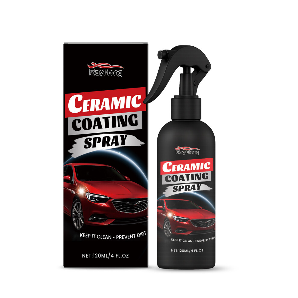 (120Ml) Rayhong Automotive Ceramic Topcoat Spray Paint Surface Renovation Maintenance Gloss Clean Antifouling Car Care 4027305028016