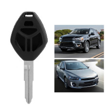 Langlebige intelligente Autoschlüsselhülle mit 3+1 Tasten, schwarz Kunststoff, passend für Mitsubishi