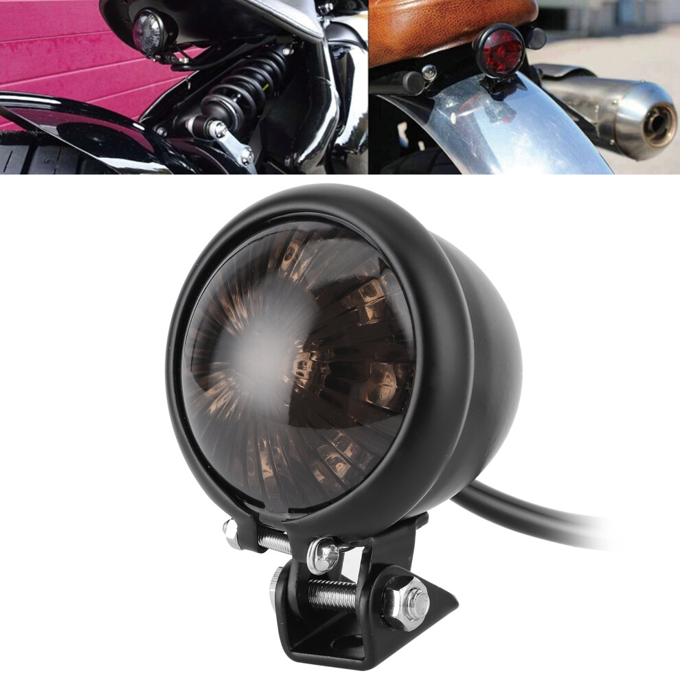 Universal 12V Motorcycle Led Tail Smoked Lens 15W Light/Black 8491360043608