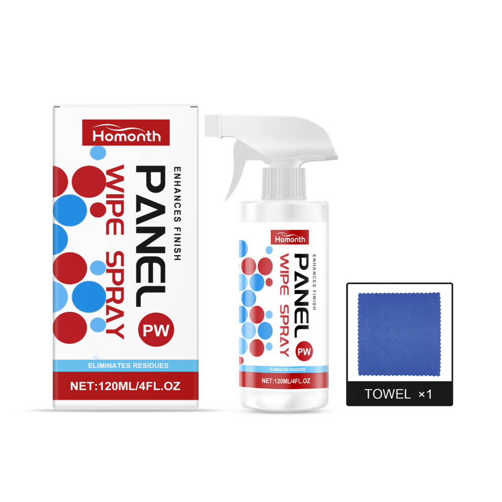 (120Ml+Towel) Homonth Car Cleaning Spray, Car Surface Residue Stain Cleaning, Renovation, Polishing And Maintenance Spray 4027305028092