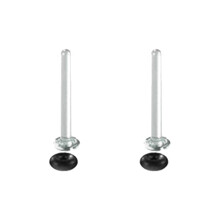 Glass Ear Stretching Set Single Flare Plugs Gauges-Black 1.6mm