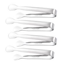 Zuckerzange für Outdoor-Aktivitäten, elegante Eiszange aus Edelstahl, perfekt für Teepartys, Kaffee, Frühstück, rostfrei, Mini-Größe,