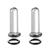 Portable Glass Gauge Stretching Set Multiple Sizes-Black 5mm
