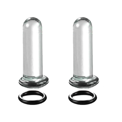 Portable Glass Gauge Stretching Set Multiple Sizes-Black 5mm